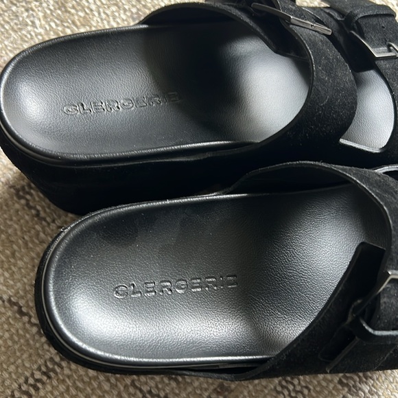 Clergerie black suede platform sandals - Picture 3 of 7